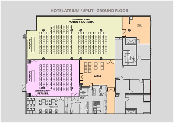 Atrium Hotel Ground Plan